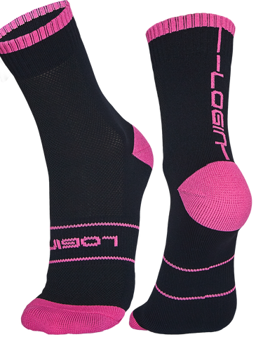 Zwarte/Roze sokken